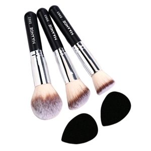 3 PIECE MAKEUP BRUSHES & 2 PIECE BLENDING BUDS